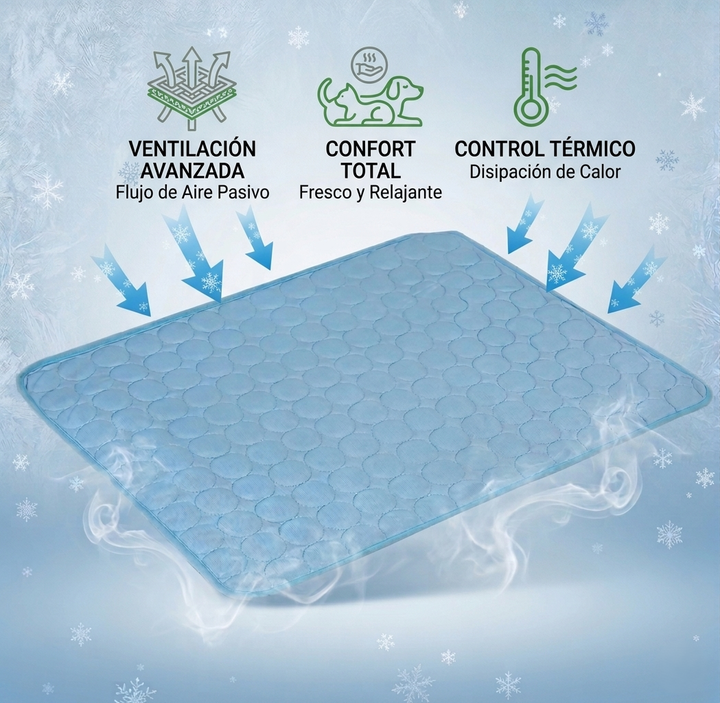 Pawra Cool Pad — Manta refrescante de triple capa