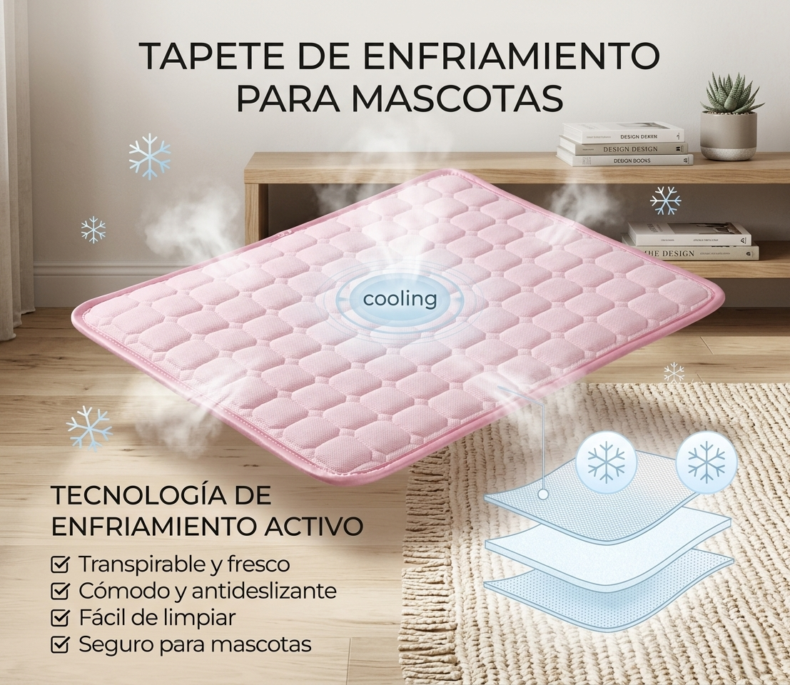 Pawra Cool Pad — Manta refrescante de triple capa